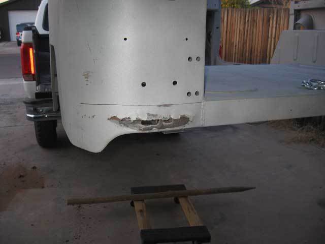 Rusty Rear Quarter Panel