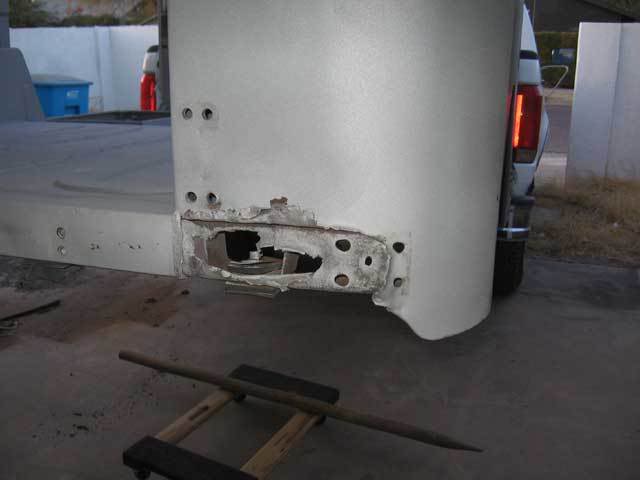 Rusty Rear Quarter Panel